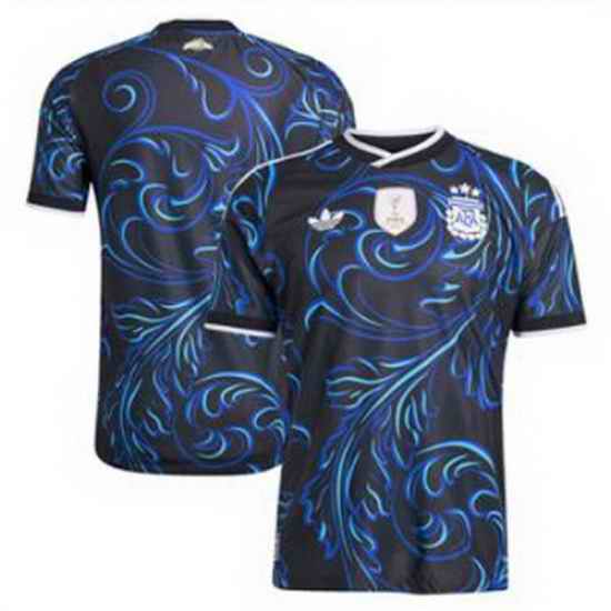Youth 0 Blank Argentina National Team adidas 2026 Away Replica Jersey Black 1